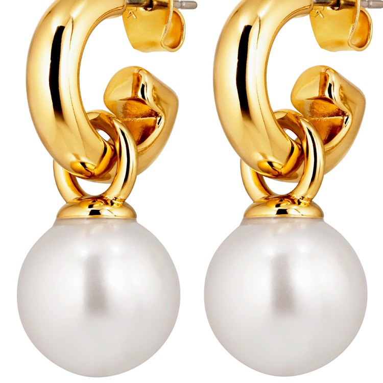 Серьги Dyrberg Kern LONA SG WHITE PEARL 490118
