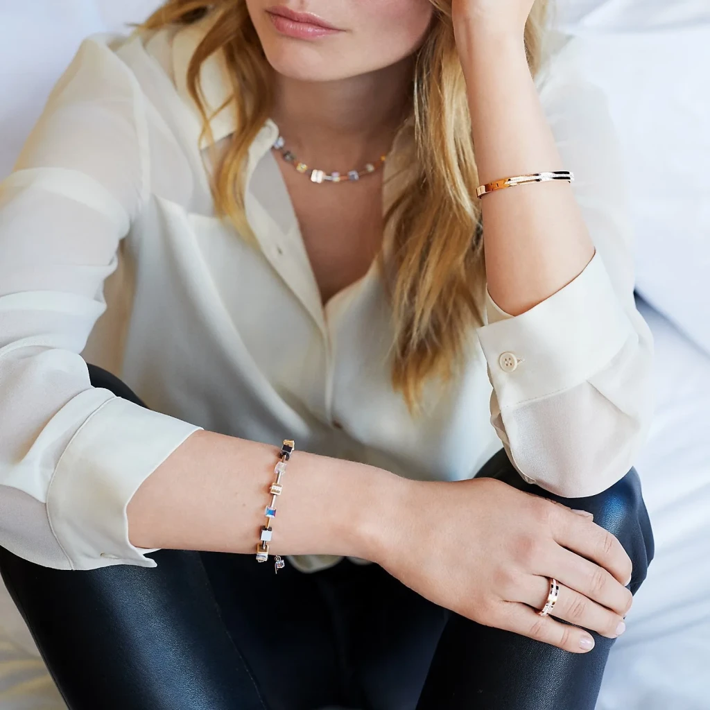Колье Coeur de Lion Gold-White 4965/10-1614
