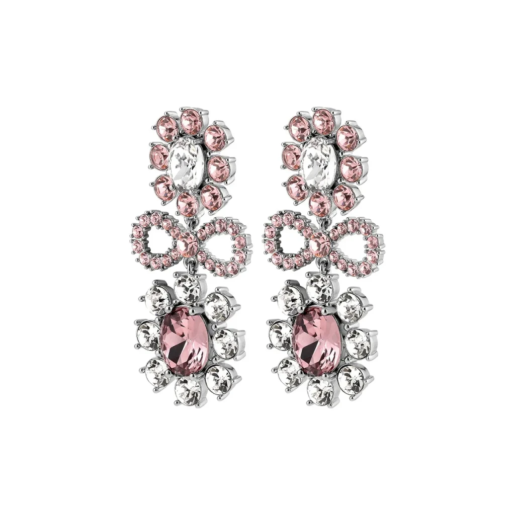 Серьги Dyrberg Kern LILLIAN SS ROSE/CRYSTAL 440079