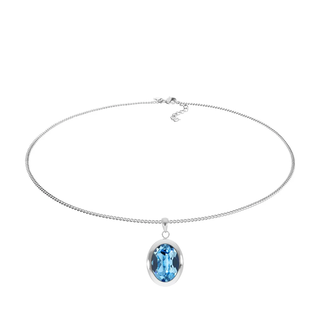 Колье Qudo TIVOLA big S aquamarine 404527.1 BL/S