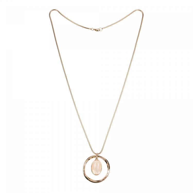 Колье Fiore Luna CRYSTAL-PEACH OPAL LN5137 BR/G