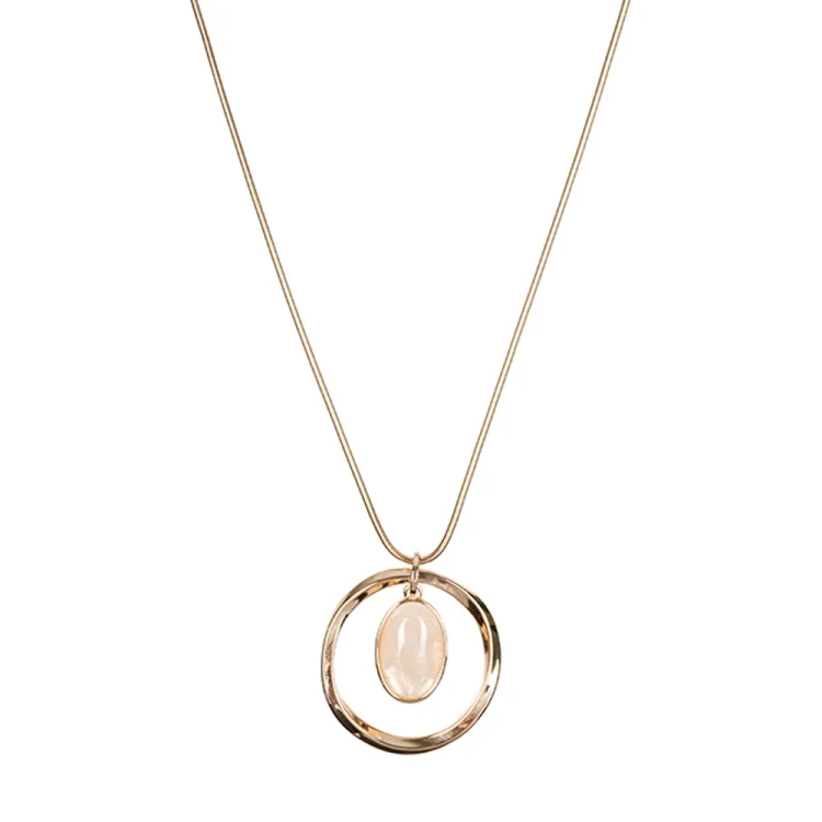 Колье Fiore Luna CRYSTAL-PEACH OPAL LN5137 BR/G