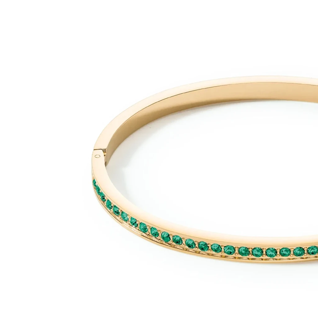 Браслет Coeur de Lion Dark Green-Gold 17 см 0127/33-0549
