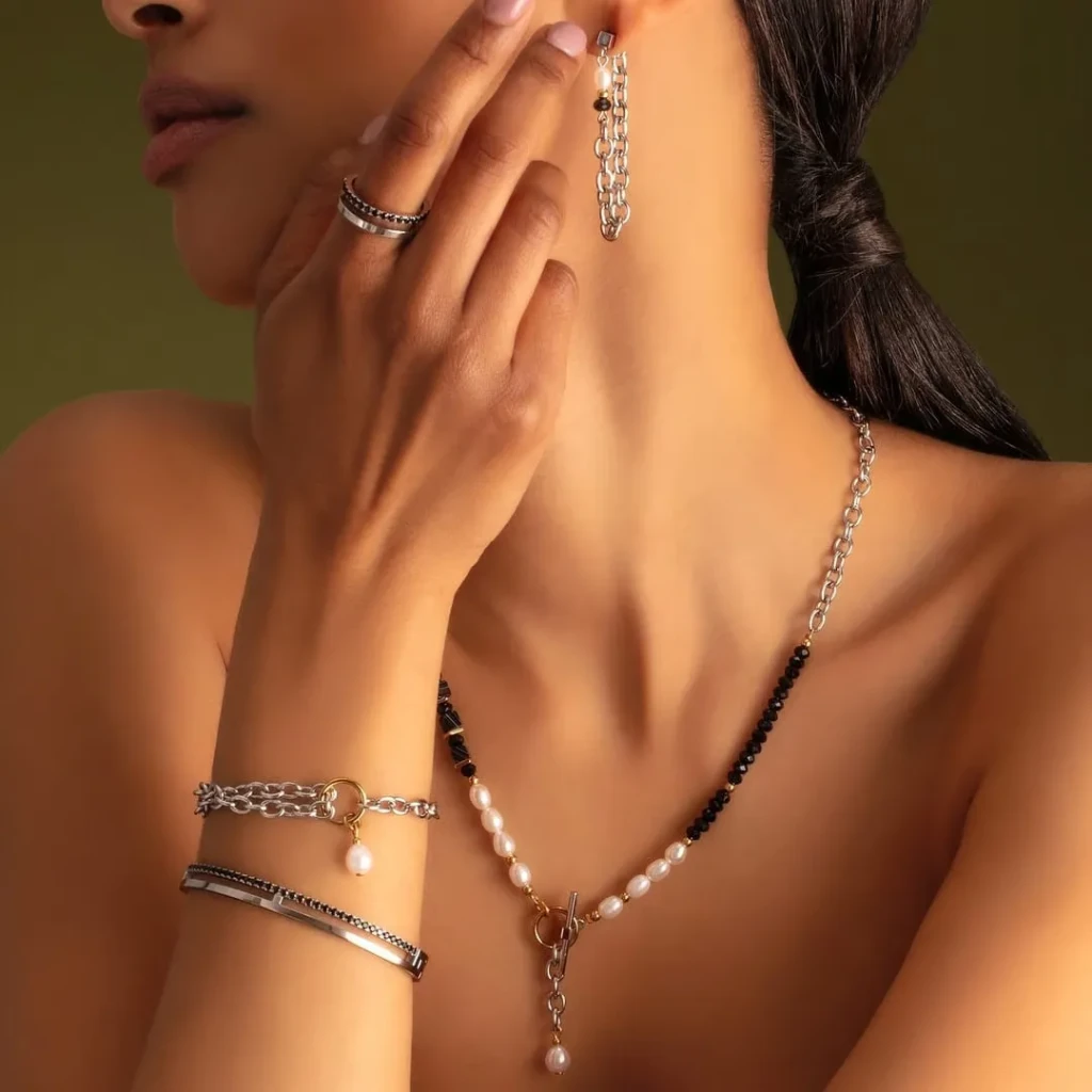 Браслет Coeur de Lion Black-Silver 0136/32-1317 17
