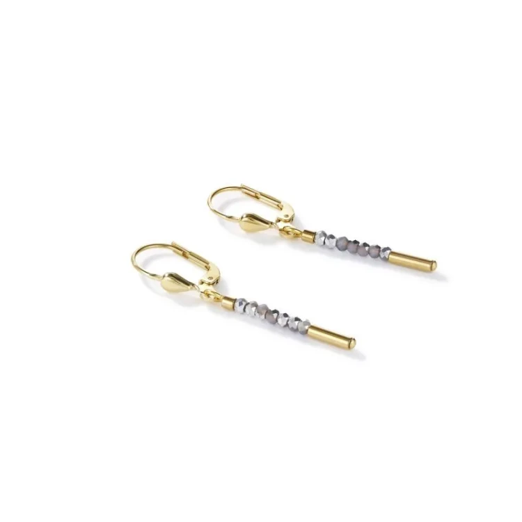 Серьги Coeur de Lion Golg-Silver 4998/20-1617