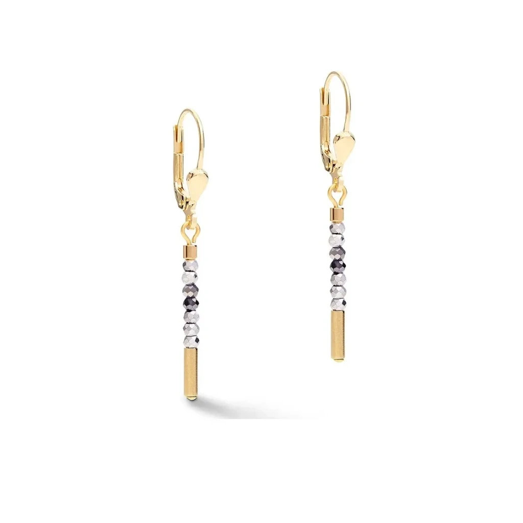 Серьги Coeur de Lion Golg-Silver 4998/20-1617