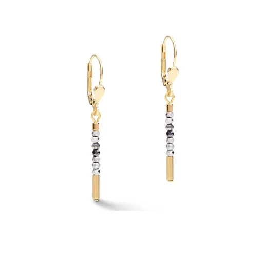 Серьги Coeur de Lion Golg-Silver 4998/20-1617