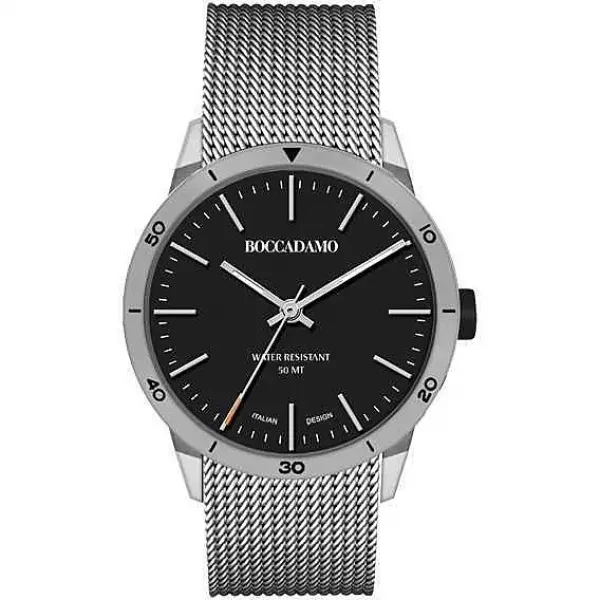 Часы мужские Boccadamo Navy Silver Black NV016 BW/S