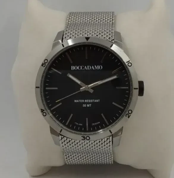 Часы мужские Boccadamo Navy Silver Black NV016 BW/S