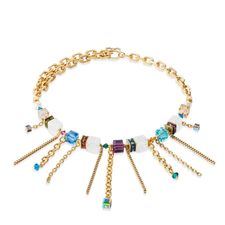 Колье Coeur de Lion Multicolour Gold 3020/10-1516