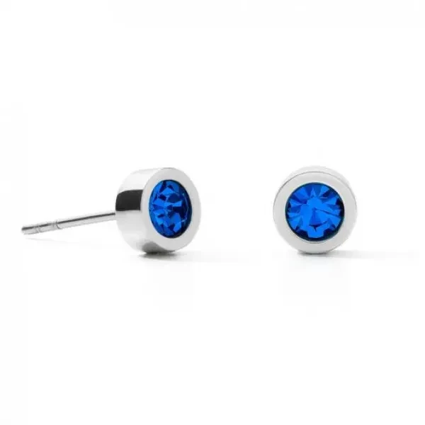 Серьги Coeur de Lion Silver Blue 0228/21-0717