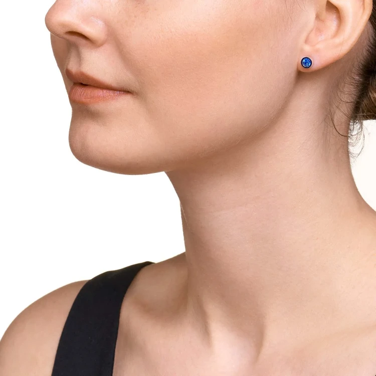 Серьги Coeur de Lion Silver Blue 0228/21-0717