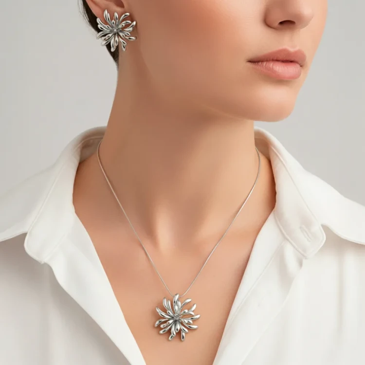 Комплект Fiore Luna колье+серьги SG201746E-002 S