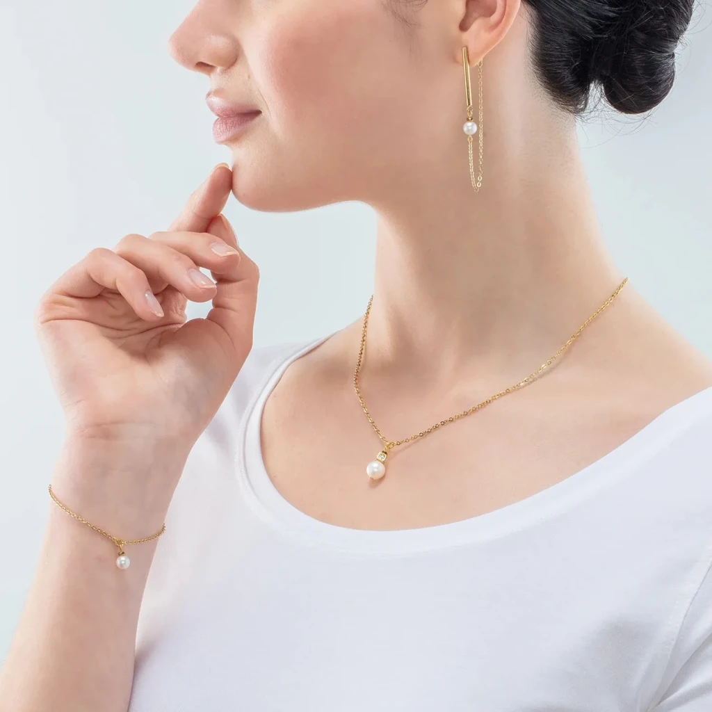 Колье Coeur de Lion White-Gold 1113/10-1416
