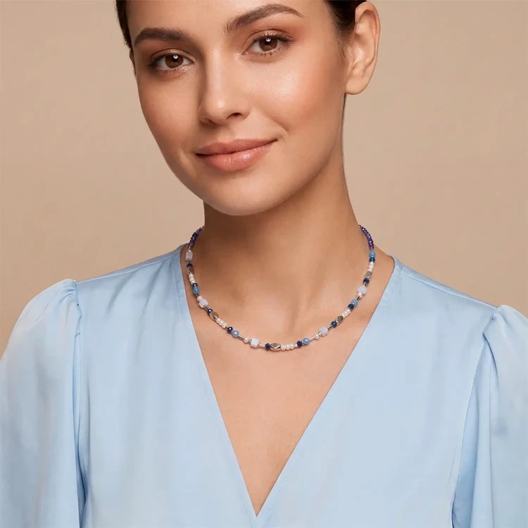 Колье Coeur de Lion Blue 1140/10-0700