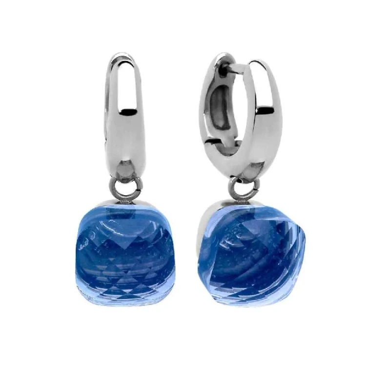 Серьги Qudo Firenze light sapphire 300186 BL/S
