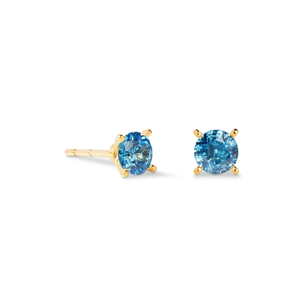Серьги Coeur de Lion Blue-Gold 0207/21-0716