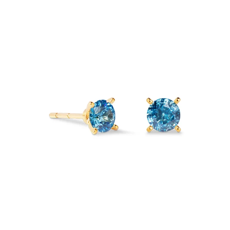 Серьги Coeur de Lion Blue-Gold 0207/21-0716