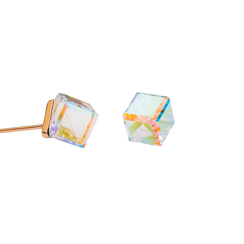 Пусеты Crystal AB SWE1127/2 CAB RG