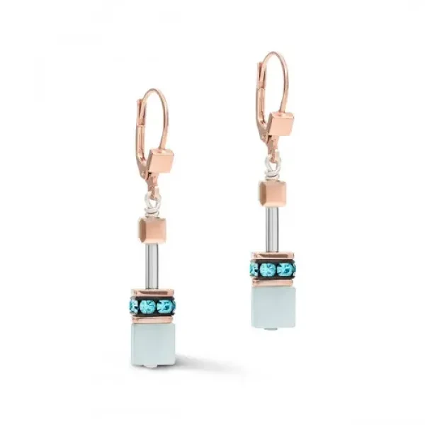 Серьги Coeur de Lion Aqua-Beige 4905/20-2010