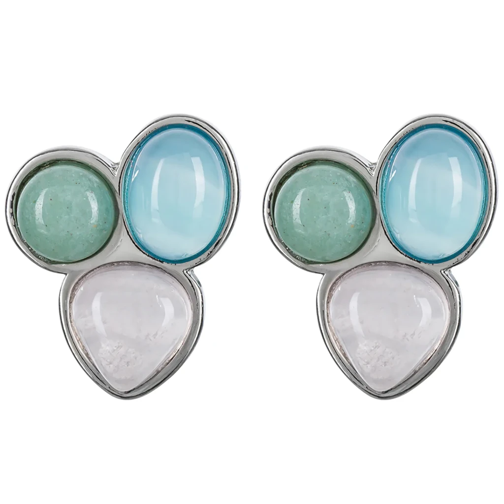 Серьги Possebon Azul, Q.Roze, Q.Verde A0292.20.7.17 S
