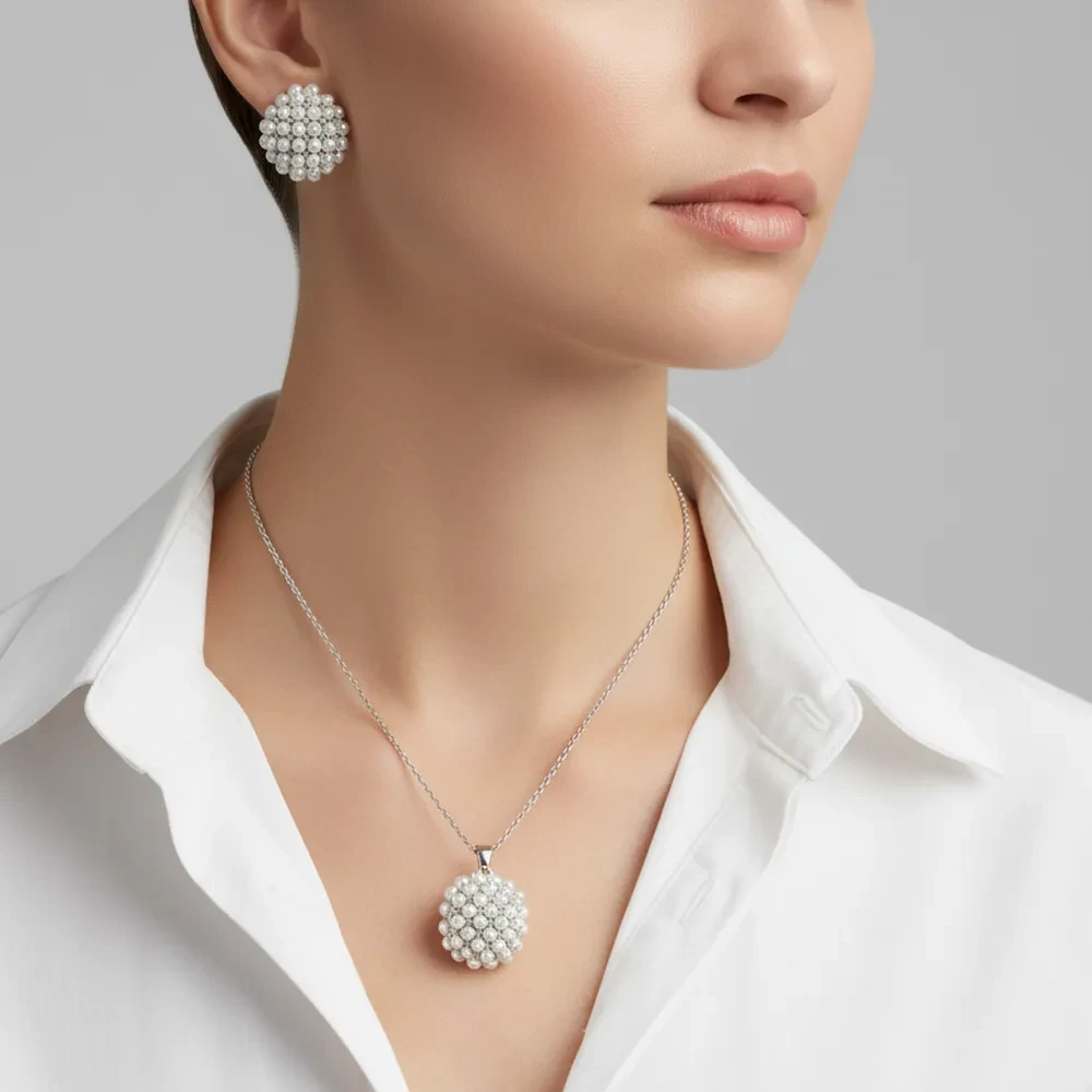 Комплект Fiore Luna колье+серьги SG208407E-001 S