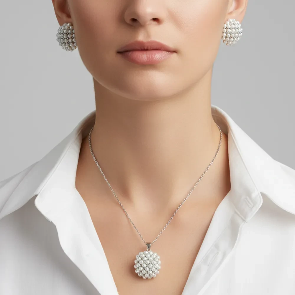 Комплект Fiore Luna колье+серьги SG208407E-001 S