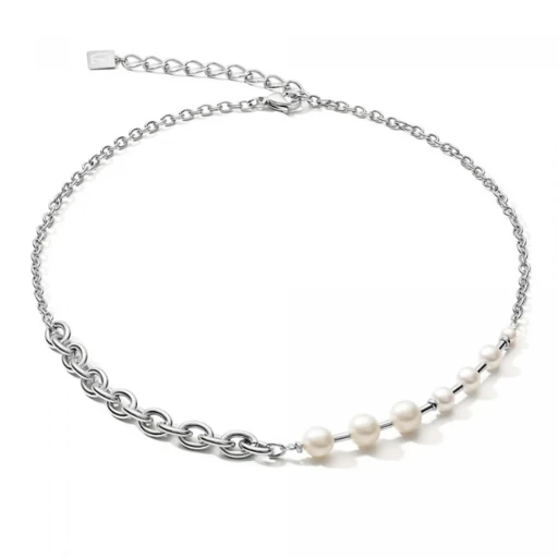 Колье Coeur de Lion White-Silver 1101/10-1417