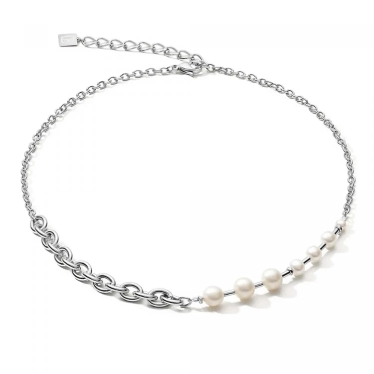 Колье Coeur de Lion White-Silver 1101/10-1417
