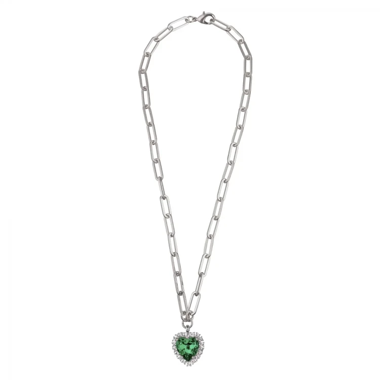 Колье Dyrberg Kern SIMONA SS EMERALD GREEN / CRYSTAL 430021