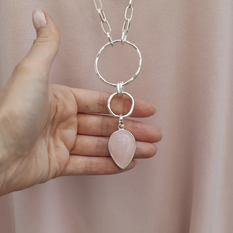 Колье Fiore Luna ROSE QUARTZ LN3171-4 R/S