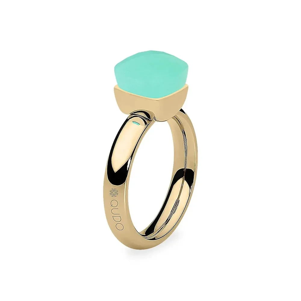 Кольцо Qudo FIRENZE 18.5 (G) Light Palace Green Opal 107001/40-4510 18.5