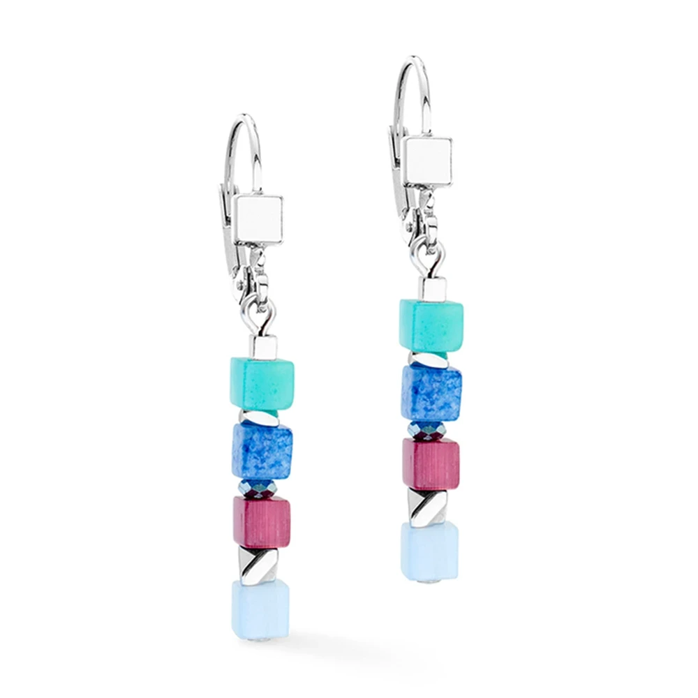Серьги Coeur de Lion Multicolour Art Nouveau 3024/20-1578