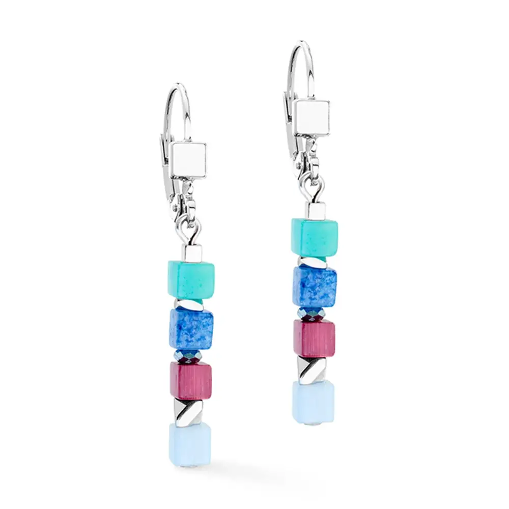 Серьги Coeur de Lion Multicolour Art Nouveau 3024/20-1578