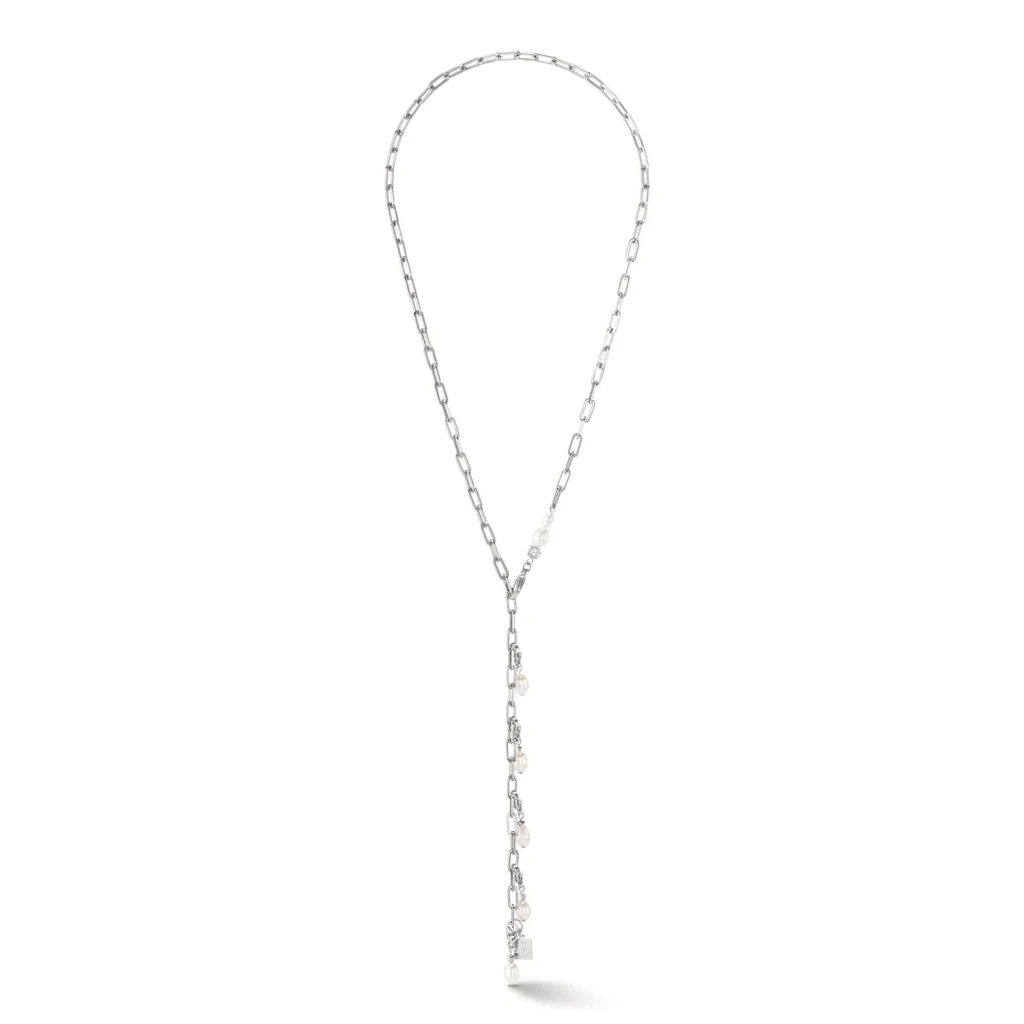 Колье Coeur de Lion White-Silver 1112/10-1417