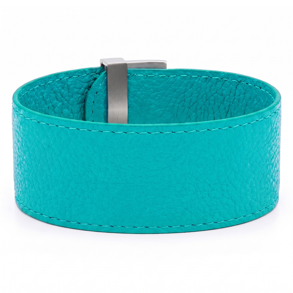 Бирюзовый кожаный ремешок CB003.4 TUR Fiore Luna