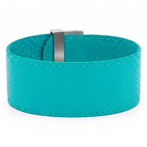 Бирюзовый кожаный ремешок CB003.4 TUR Fiore Luna