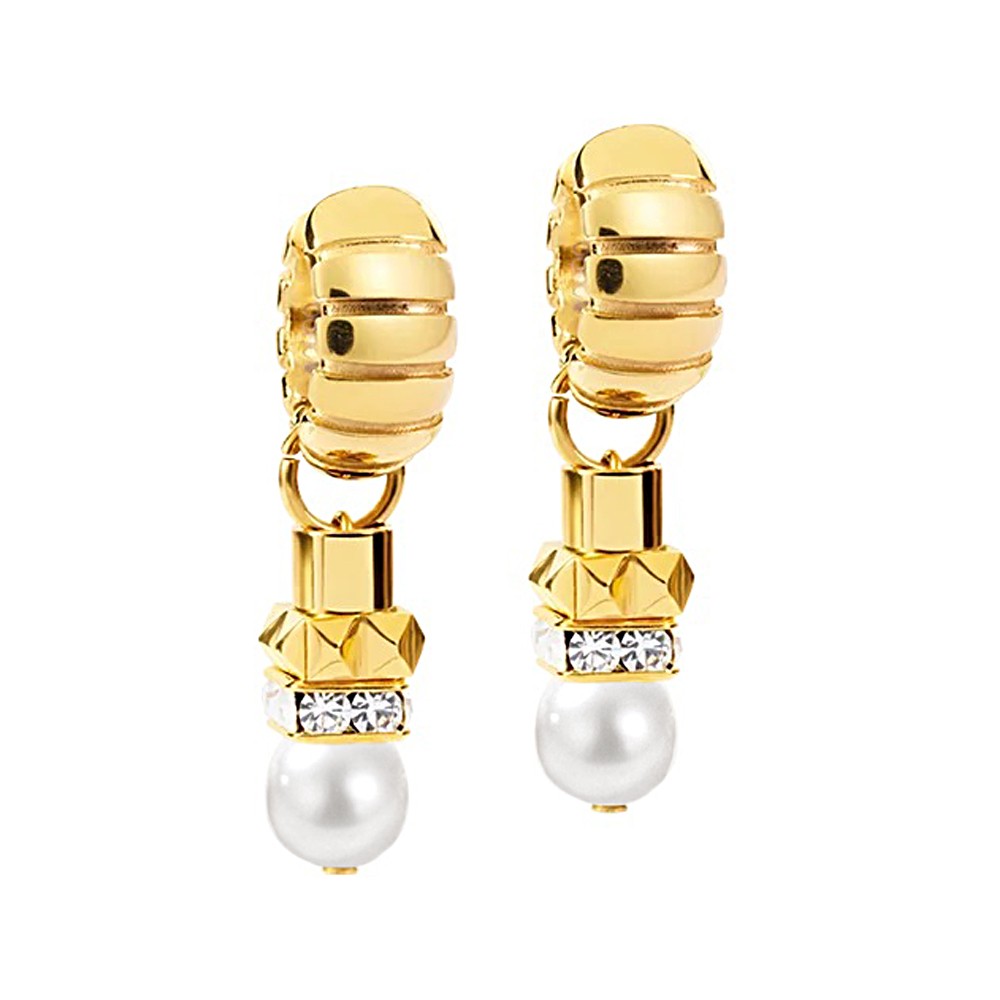 Серьги Coeur de Lion Hoop White-Gold 1144/21-1416