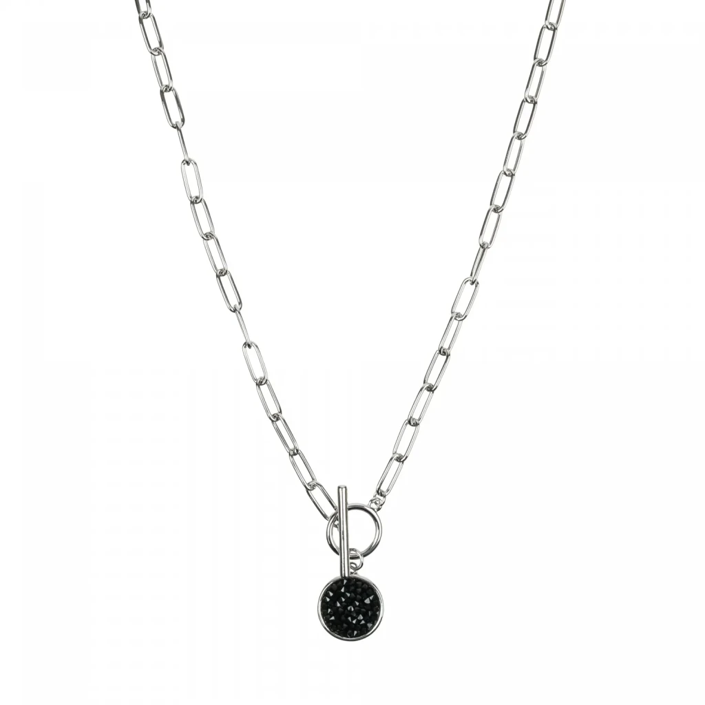 Колье Fiore Luna Jet B2009SW-N01.4 BW/S
