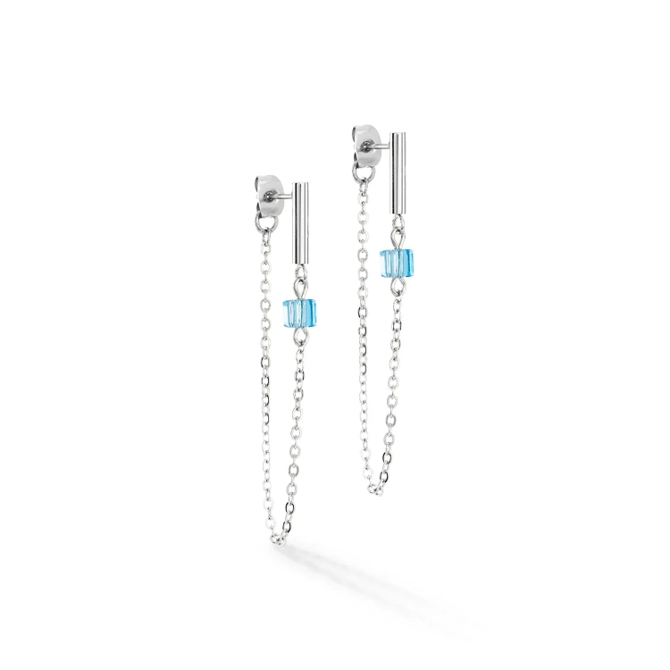 Серьги Coeur de Lion Blue-Silver 5076/21-0717