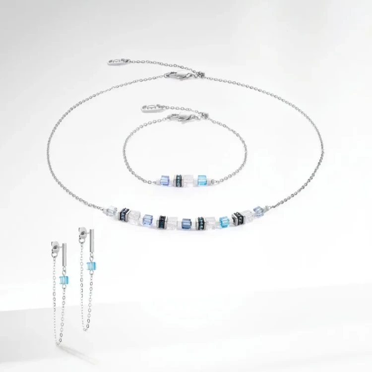 Серьги Coeur de Lion Blue-Silver 5076/21-0717
