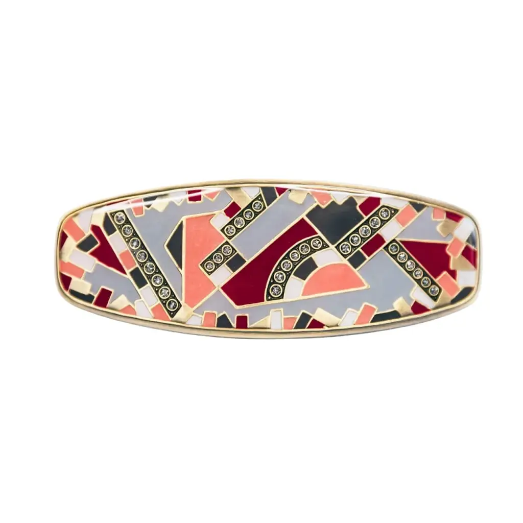 Заколка для волос Clara Bijoux Геометрия G53869 R/G металлическая (Испания)