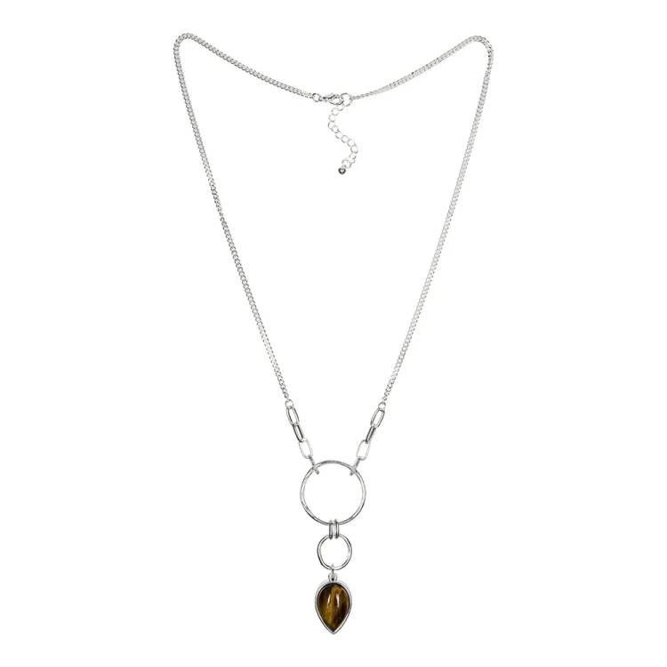 Колье Fiore Luna TIGER EYE LN3171-6 BR/S