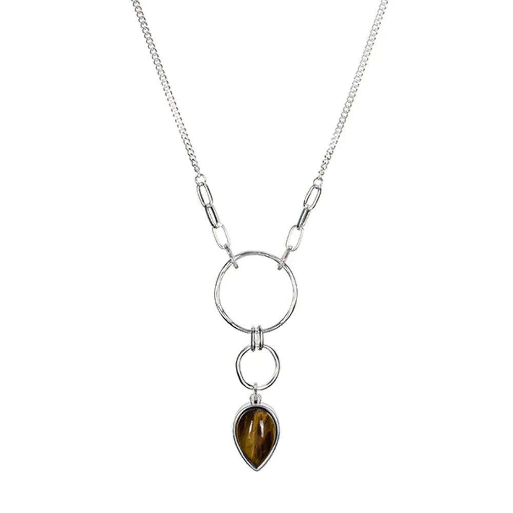 Колье Fiore Luna TIGER EYE LN3171-6 BR/S