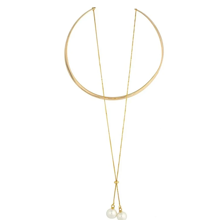 Колье Possebon white pearl B0501.1 BW/G