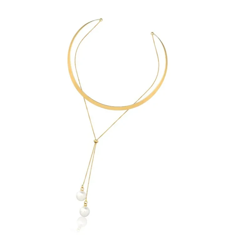 Колье Possebon white pearl B0501.1 BW/G
