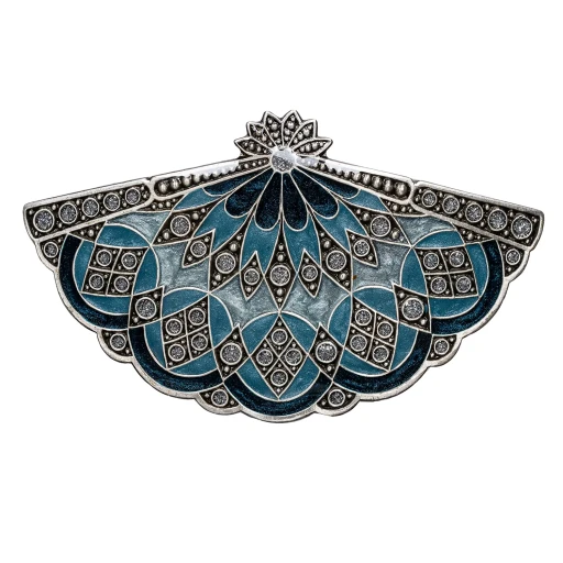Заколка для волос Clara Bijoux Веер G44571 BL/S