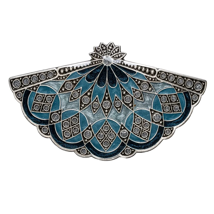 Заколка для волос Clara Bijoux Веер G44571 BL/S