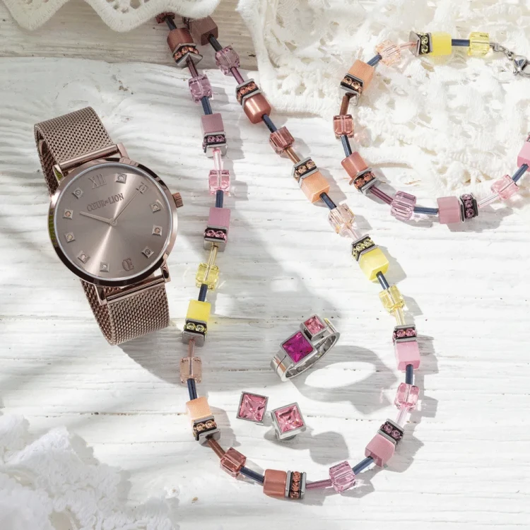 Колье Coeur de Lion Lilac-Yellow 2838/10-0847