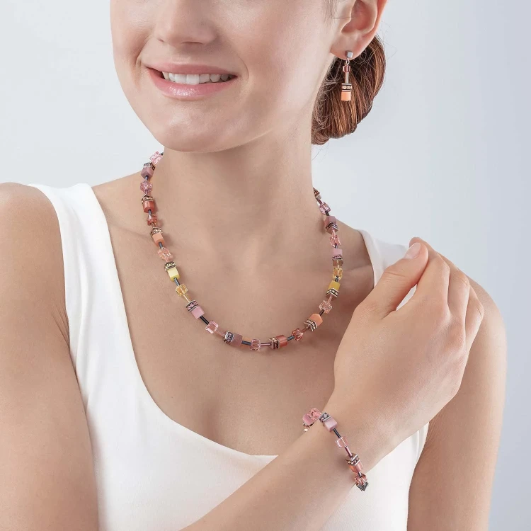 Колье Coeur de Lion Lilac-Yellow 2838/10-0847